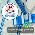 The Poolmaster Manual Pool Vacuum Hose, compatible with manual vacuum heads, ensures 100% authentic quality available at Curat Cart.