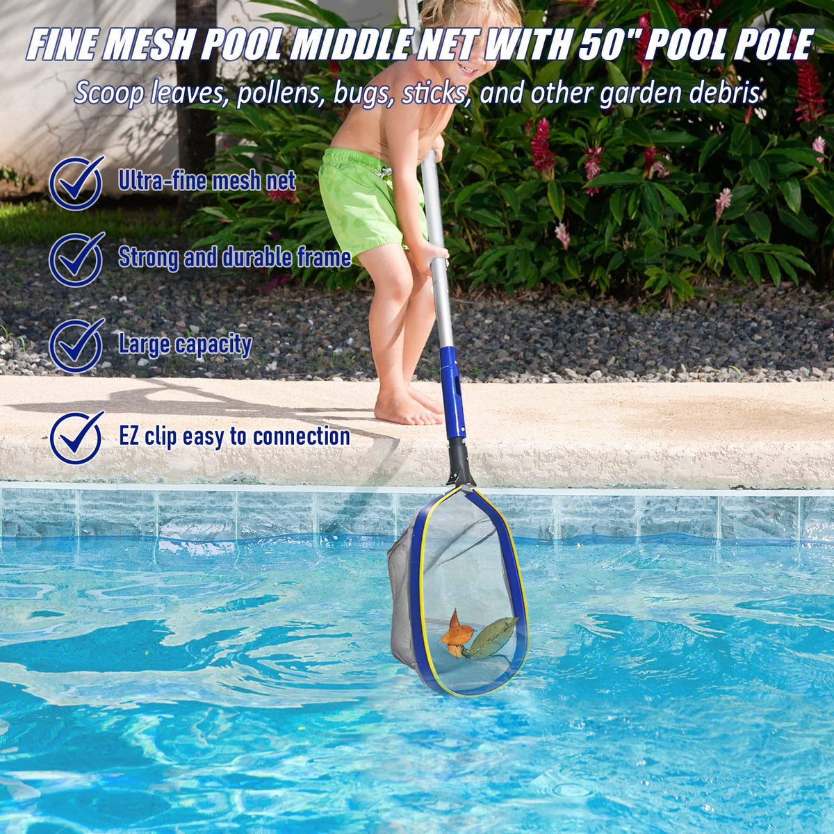Effortlessly clean your pool with the Poolvio Swimming Pool Cleaning Kit, perfect for daily use. Available at Curat Cart.