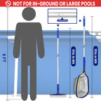 Discover the Poolvio Swimming Pool Cleaning Kit, perfect for above-ground pools. 100% Authentic, available at Curat Cart.