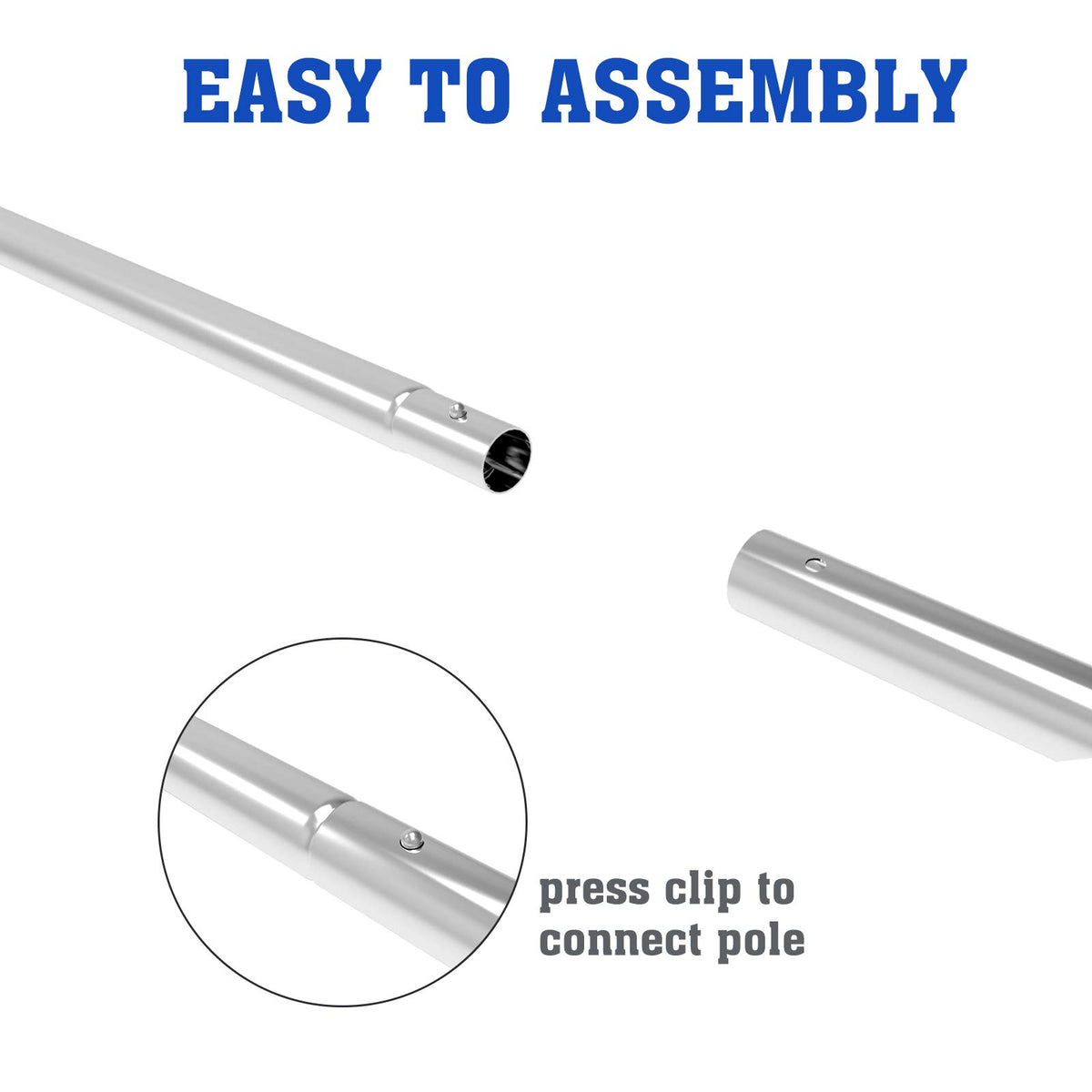 Discover the POOLWHALE Adjustable Swimming Pool Pole, specially curated by Curat Cart for effortless assembly and use.