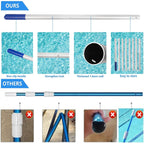 Enhance your pool maintenance with the POOLWHALE Adjustable Swimming Pool Pole, designed for effortless use and storage. Perfect for daily use. Curat Cart.