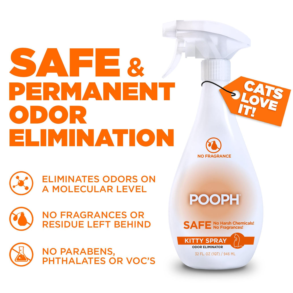 POOPH Kitty Odor Eliminator spray offers safe, effective odor elimination. 100% Authentic, available at Curat Cart in India.