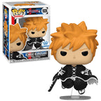 Authentic Funko Pop! Bleach 1826 Ichigo Kurosaki vinyl figure, featuring Ichigo with his iconic orange hair and sword.