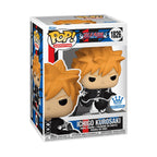 Vinyl figure of Ichigo Kurosaki from Bleach, Exclusive Pop! Animation. Verified by CuratCart for quality assurance.