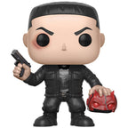 100% genuine Funko POP! figure of Punisher from Daredevil TV series, featuring detailed design and accessories.