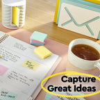 Premium imported Post-it Notes in Canary Yellow, perfect for capturing great ideas. Available at Curat Cart.