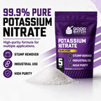 High-quality 99.9% pure Potassium Nitrate Stump Remover in official packaging from Curat Cart, ideal for effective stump removal.