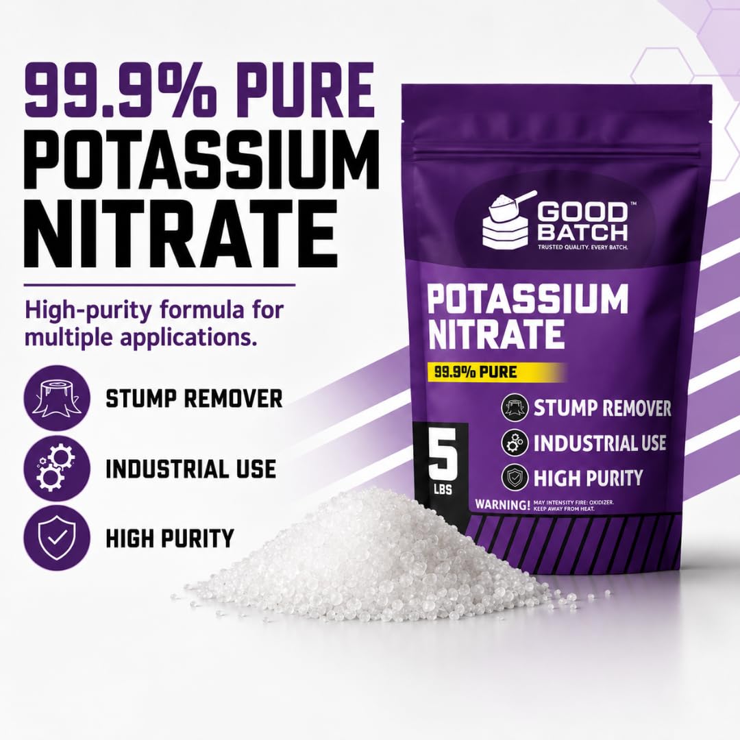High-quality 99.9% pure Potassium Nitrate Stump Remover in official packaging from Curat Cart, ideal for effective stump removal.
