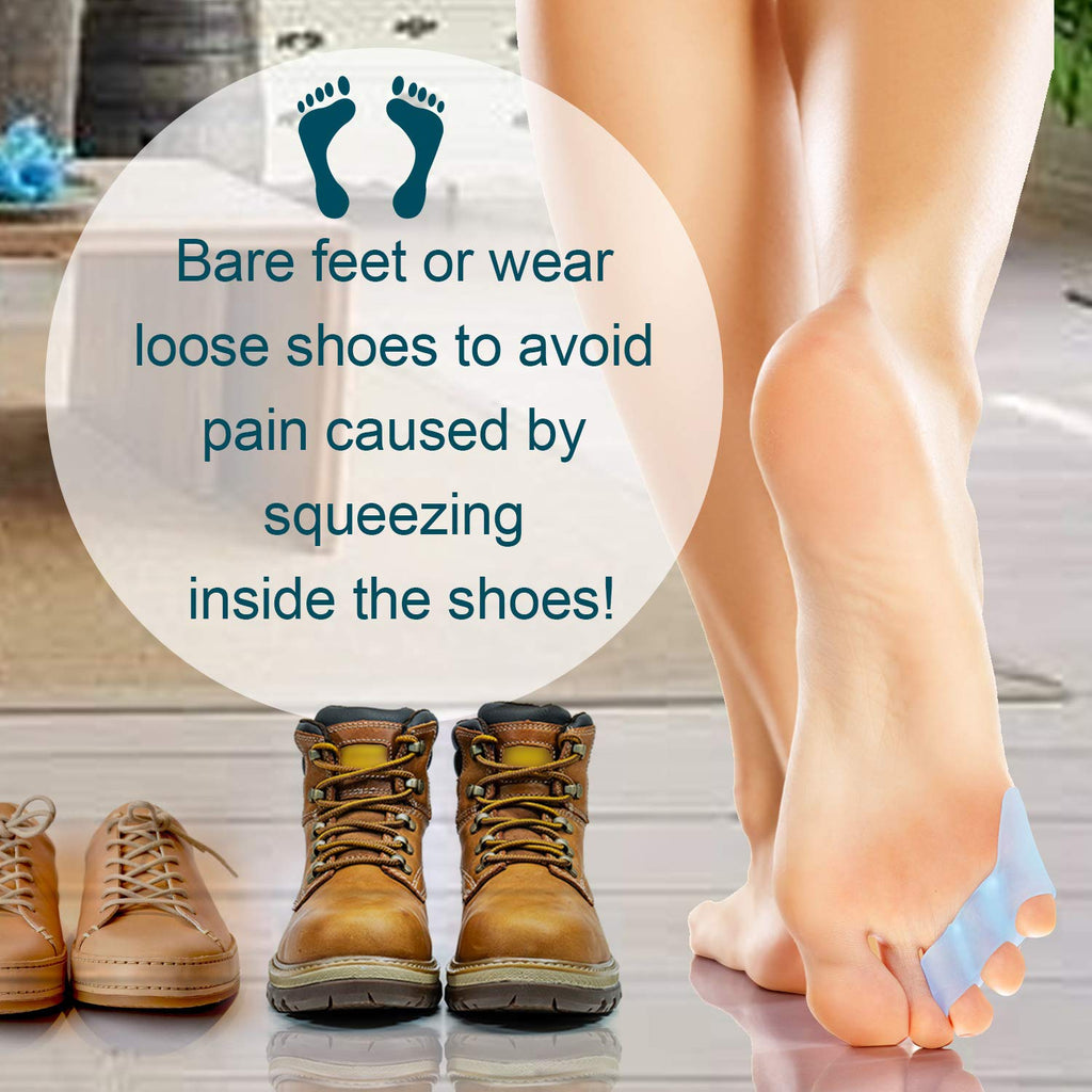 Povihome pinky toe separators; reduce foot pain, available now. Order online for comfort in shoes or barefoot!