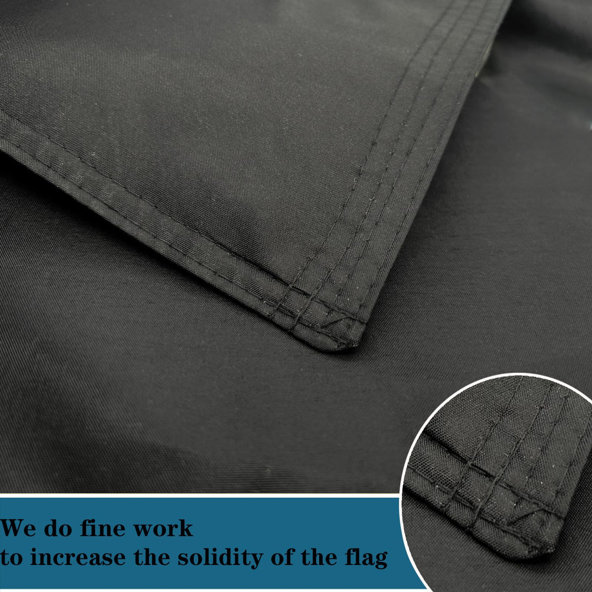 Premium Pow Mia Flag Double Sided showcasing high-quality stitching for enhanced durability, available at Curat Cart.