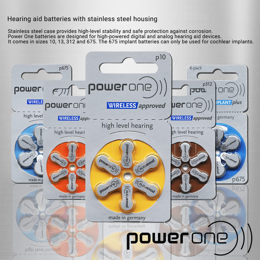Power One Zinc P312 Hearing Aid Battery ensures reliable performance for daily use. Available at Curat Cart for enhanced hearing solutions.
