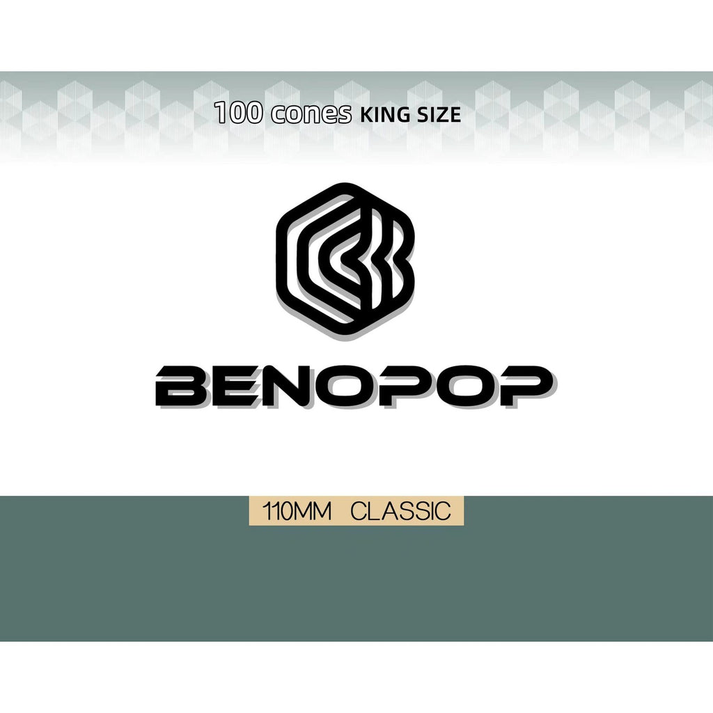 Discover premium imported Pre Rolled Cone Rolling Papers by Benopop at Curat Cart, featuring 100 king-size cones for an exceptional experience.