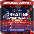 Premium imported Pre-Workout Gummies for muscle growth, featuring a blend of blueberry, raspberry, and blackberry. Available at Curat Cart.