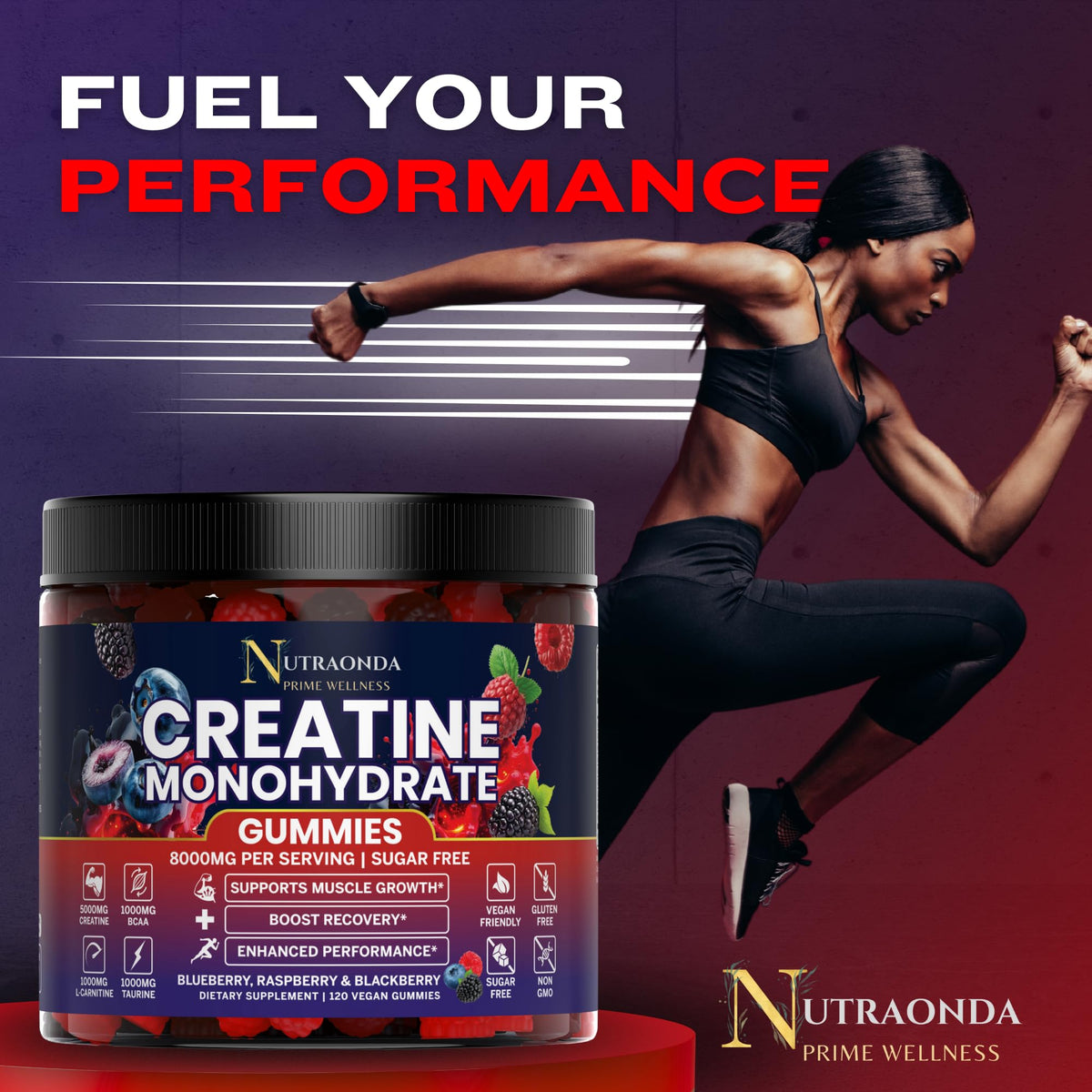 Fuel your performance with Curat Cart’s Pre-Workout Gummies, 100% Authentic, available in India, supports muscle growth.