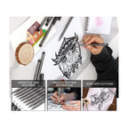 Precision Micro-Pen Fineliner Ink Pens showcased in high-quality packaging, perfect for detailed artwork. Available at Curat Cart.