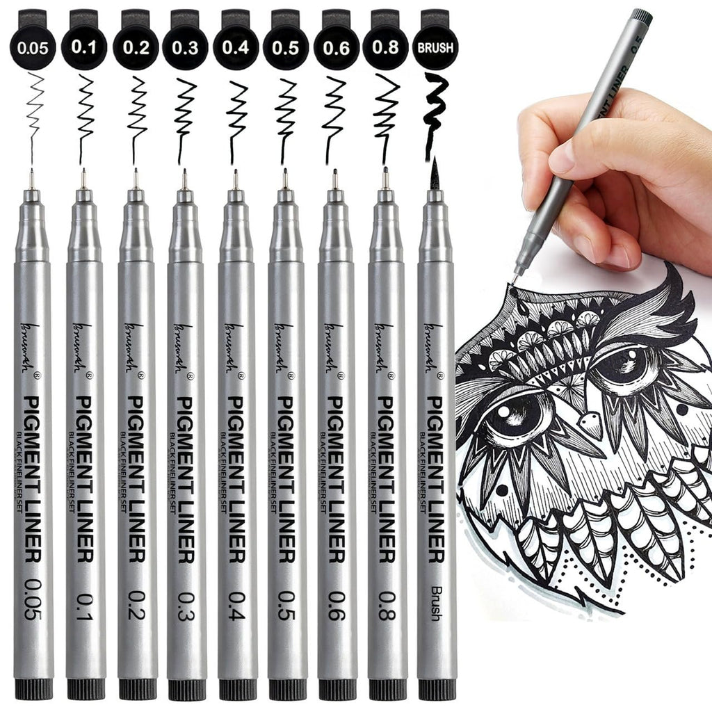 Explore premium imported Precision Micro-Pen Fineliner Ink Pens at Curat Cart, ideal for detailed artwork and design projects.