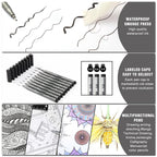 Precision Micro-Pen Fineliner Ink Pens, specially curated by Curat Cart, offer waterproof ink for seamless drawing and writing. Perfect for artists.
