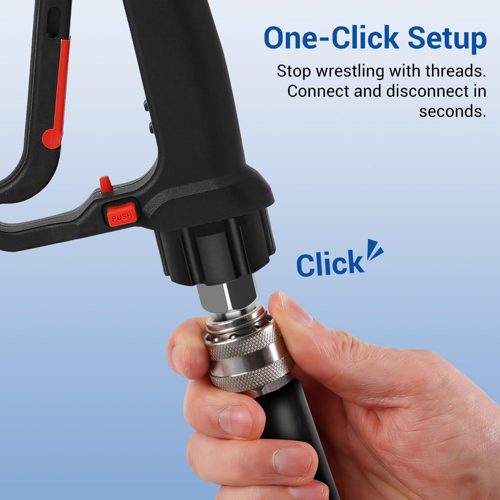 Experience seamless cleaning with the Pressure Washer Quick Connect Kit, 100% Authentic and available at Curat Cart in India.