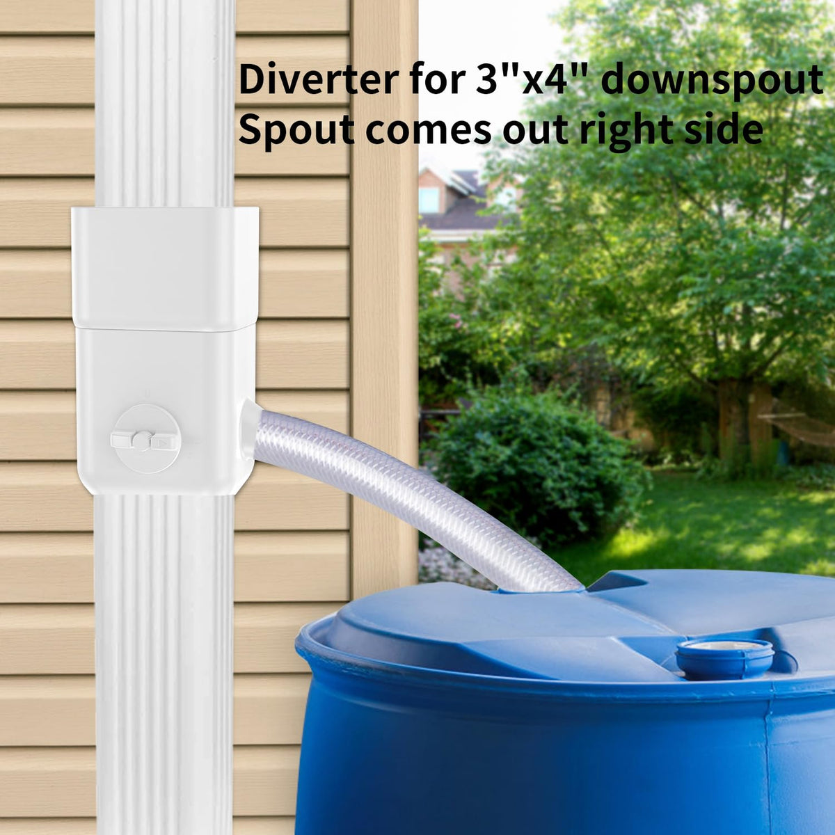 Prestantious Rainwater Diverter for 3"x4" downspouts, ensuring 100% authenticity and available at Curat Cart in India.