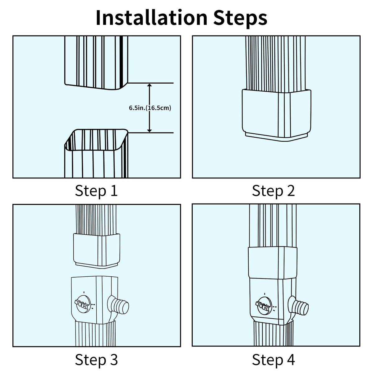 Discover the Prestantious Rainwater Diverter with clear installation steps. Premium import from Curat Cart, perfect for eco-friendly solutions.
