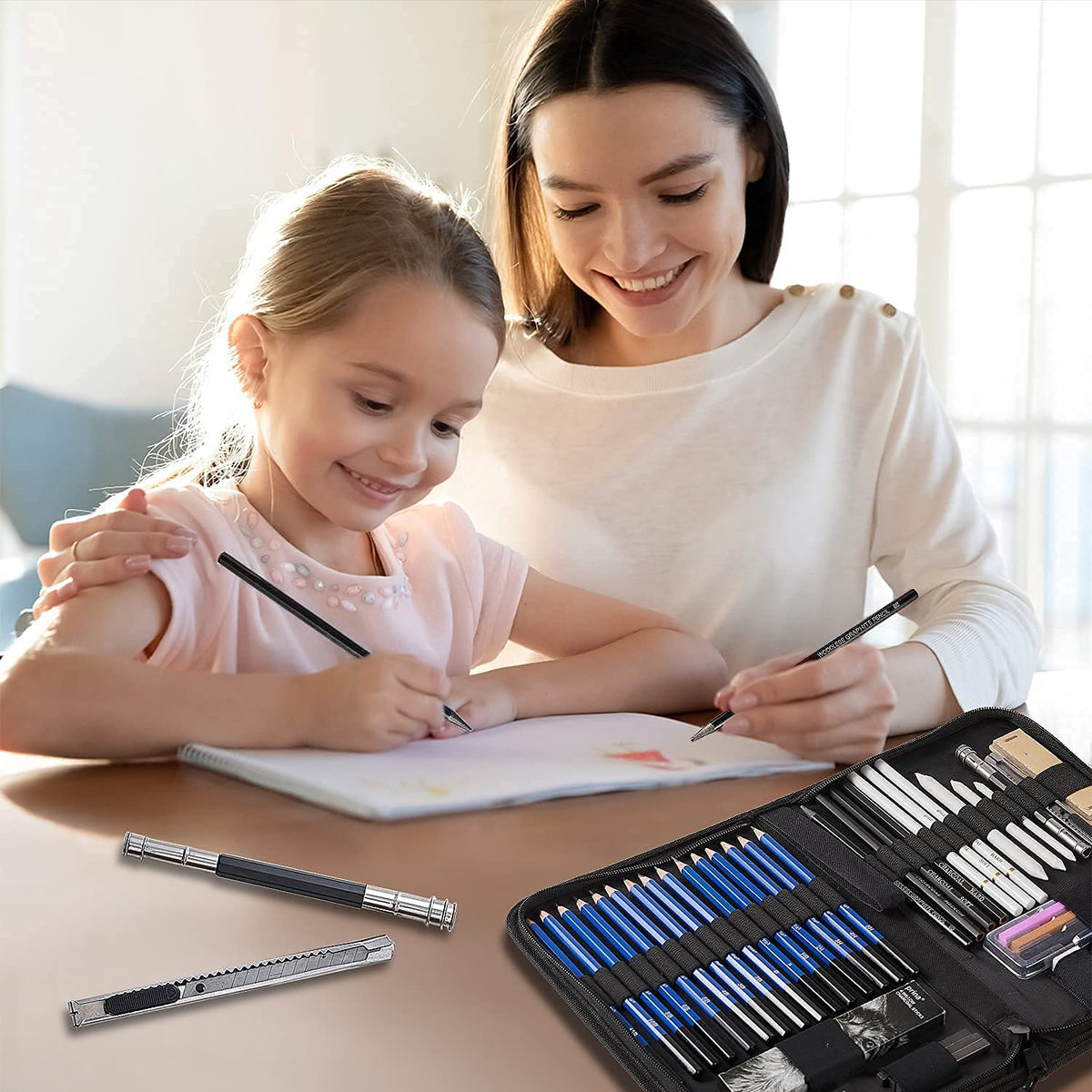 Explore the Prina Drawing Set Sketch Kit, a premium import, perfect for budding artists. Available at Curat Cart.