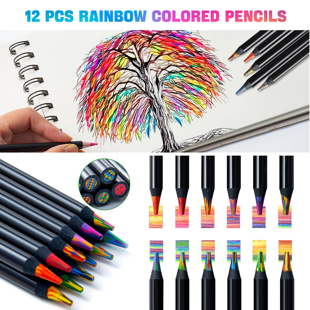 Explore creativity with the PRINA Drawing Set Sketching Kit, featuring vibrant colored pencils perfect for art enthusiasts. Upgrade your artistry at Curat Cart.