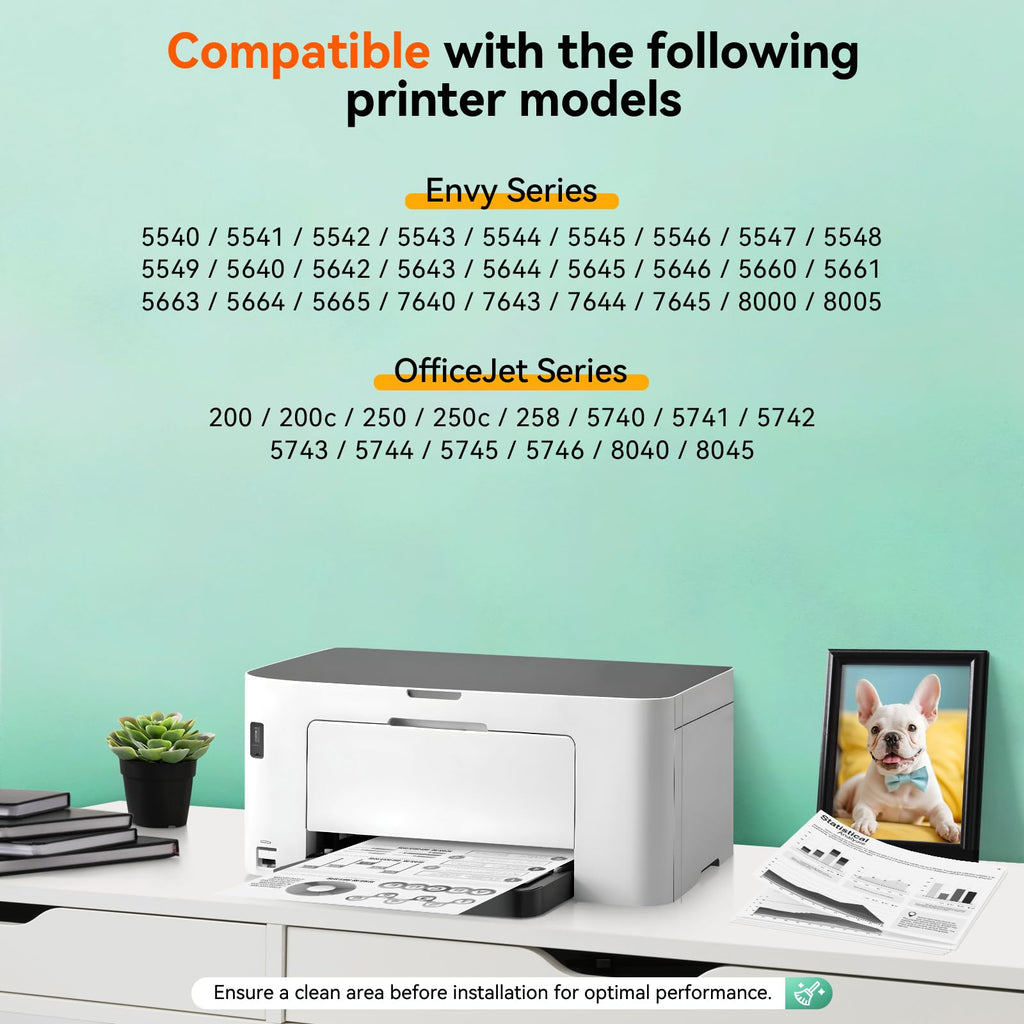 HP 62XL Black Ink Cartridge, 100% Authentic, available in India at Curat Cart. Perfect for Envy and OfficeJet printer models.