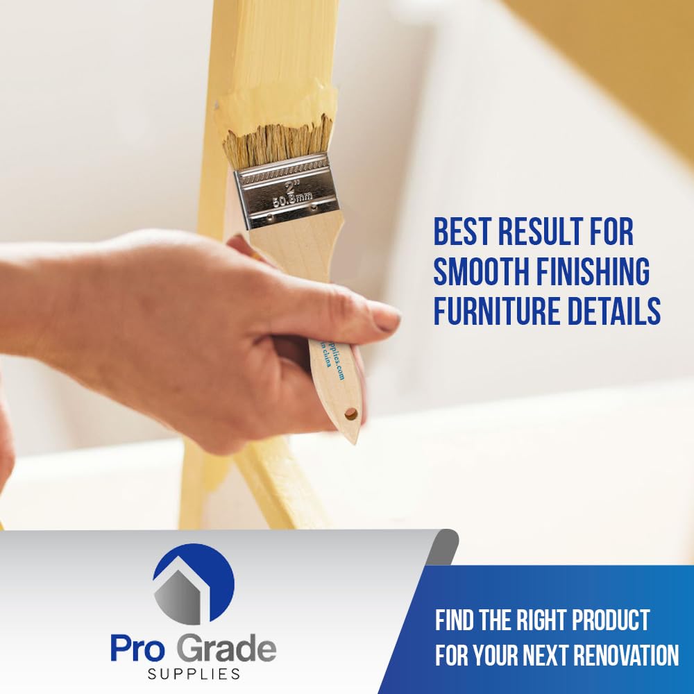 Achieve smooth finishes with Pro Grade Chip Brushes, ideal for your furniture details. Available at Curat Cart.