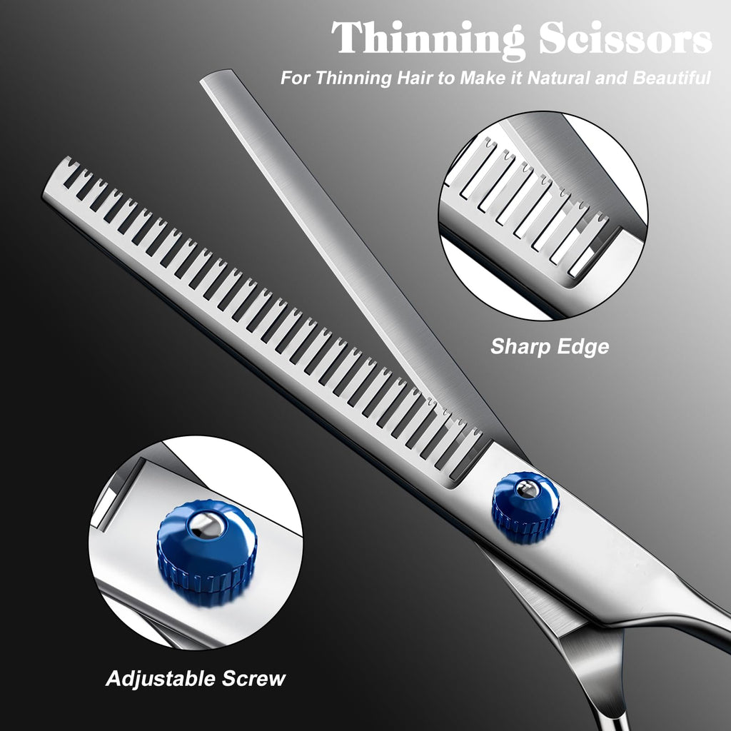 Professional Dog Cat Grooming Scissors with sharp edge and adjustable screw, perfect for daily use. Available at Curat Cart.
