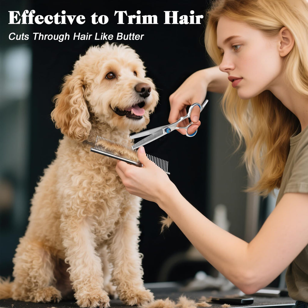 Professional Dog Cat Grooming Scissors by Curat Cart, 100% Authentic, available in India. Perfect for effortless pet grooming.