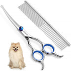 Premium imported Professional Dog Grooming Scissors from Curat Cart, perfect for achieving a professional finish for your pet's coat.