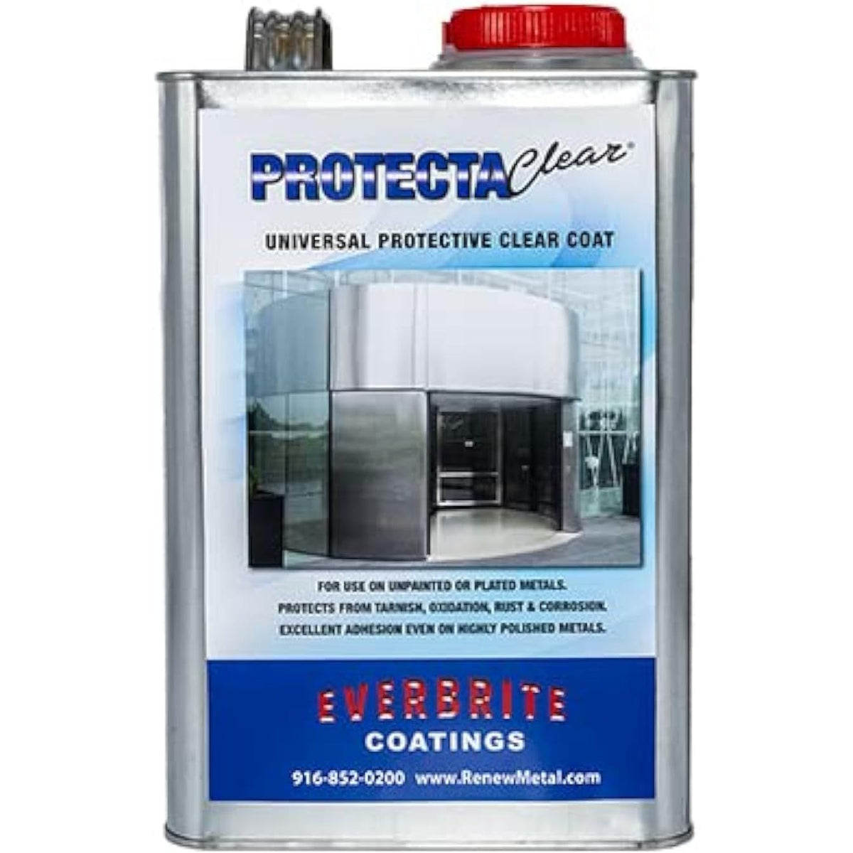 ProtectaClear protective coating in original packaging, ideal for unpainted metals, protects from rust and corrosion.