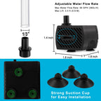 Discover the PULACO Mini Water Pump, perfect for daily use with adjustable flow and easy installation. Available at Curat Cart.