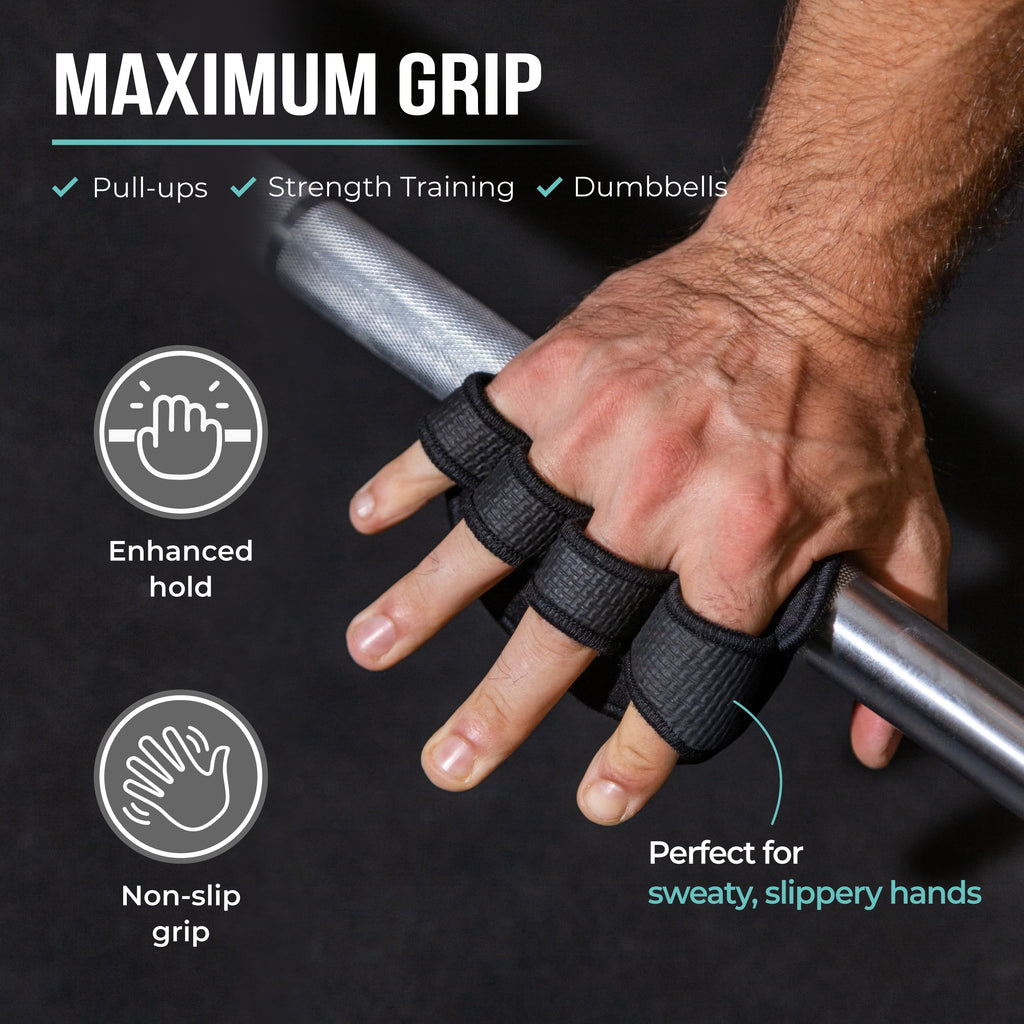 Enhance your workout with PULLUP & DIP Neoprene Grip Pads, a premium import perfect for sweaty hands. Available at Curat Cart.