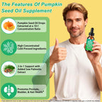 Pumpkin Seed Oil with Saw Palmetto, 100% Authentic, promotes prostate health. Available in India at Curat Cart.