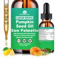 Premium imported Pumpkin Seed Oil with Saw Palmetto from Curat Cart, promotes hair growth and supports prostate health.