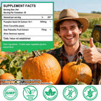 Enhance wellness with Pumpkin Seed Oil and Saw Palmetto, perfect for daily use. Available at Curat Cart.