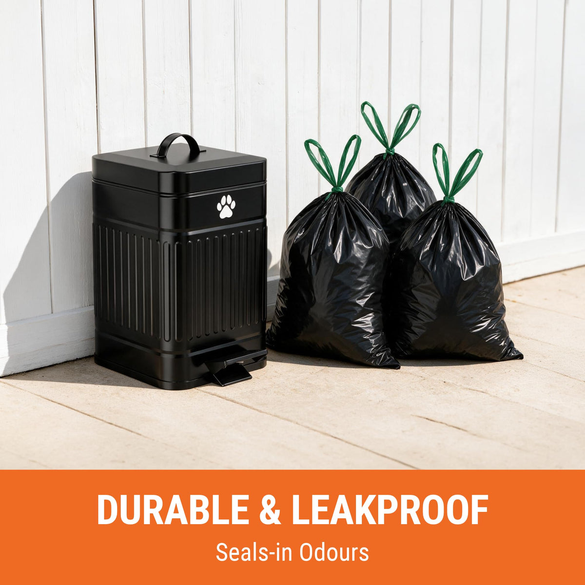 Discover Pupzle Dog Poop Bin Liners, durable and leakproof, specially curated by Curat Cart to seal in odours effectively.