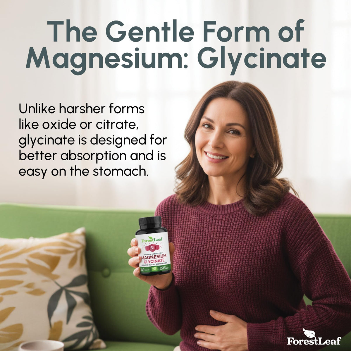 Order Pure Magnesium Glycinate 400mg online in India for better absorption and gentle digestion.