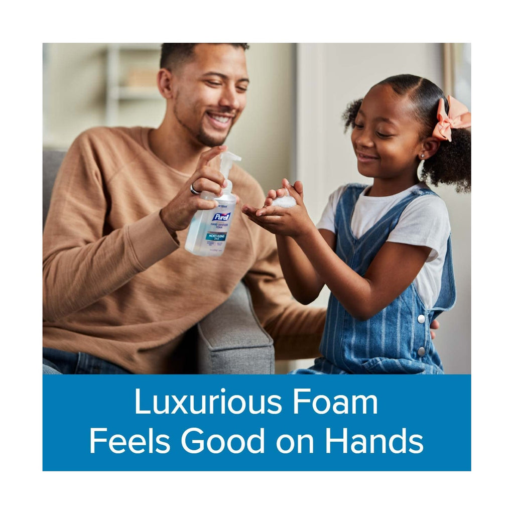 Experience the luxurious foam of Purell Moisturizing Hand Sanitizer Foam, perfect for daily use. Available at Curat Cart.