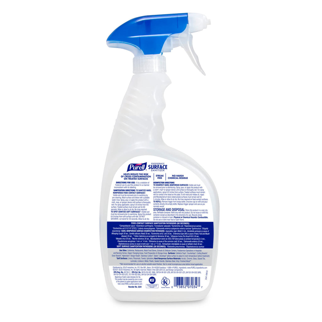 Purell Foodservice Surface Sanitizer offers 100% authentic cleaning power, available in India at Curat Cart for effective sanitation.