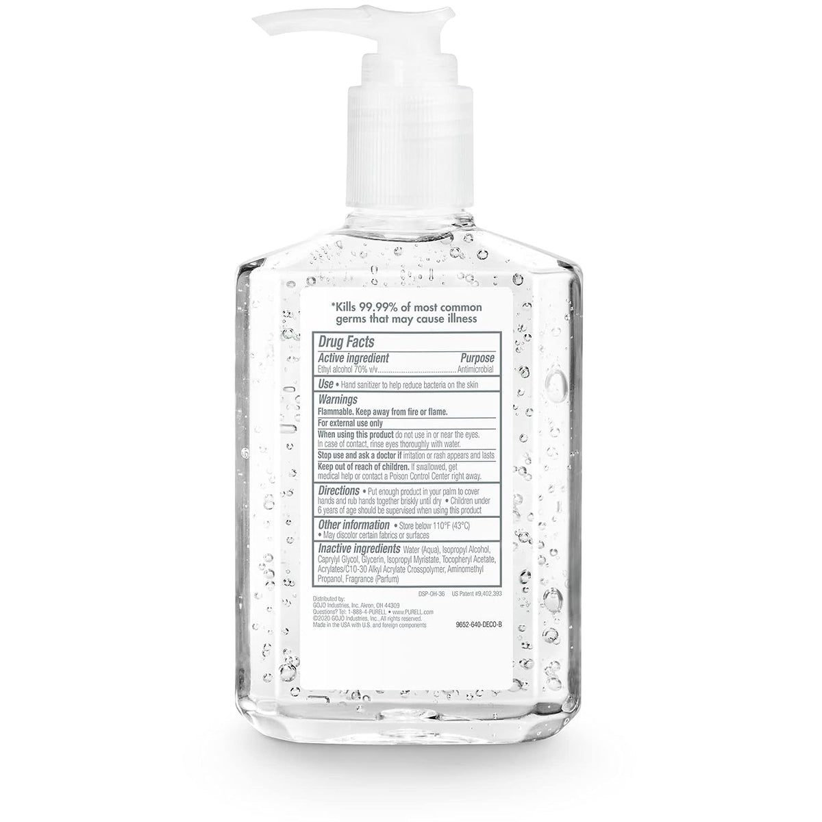 Purell Hand Sanitizer Gel, 100% Authentic, effectively kills germs. Available in India at Curat Cart.