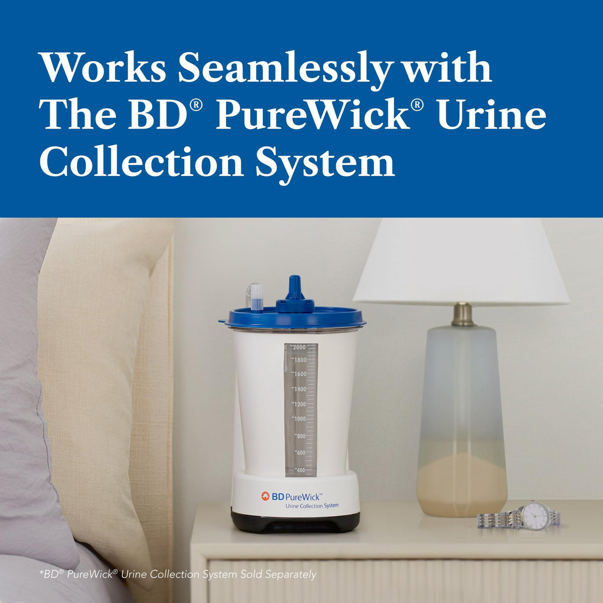 Upgrade your comfort with the BD PureWick Urine Collection System, designed for seamless daily use. Available at Curat Cart.