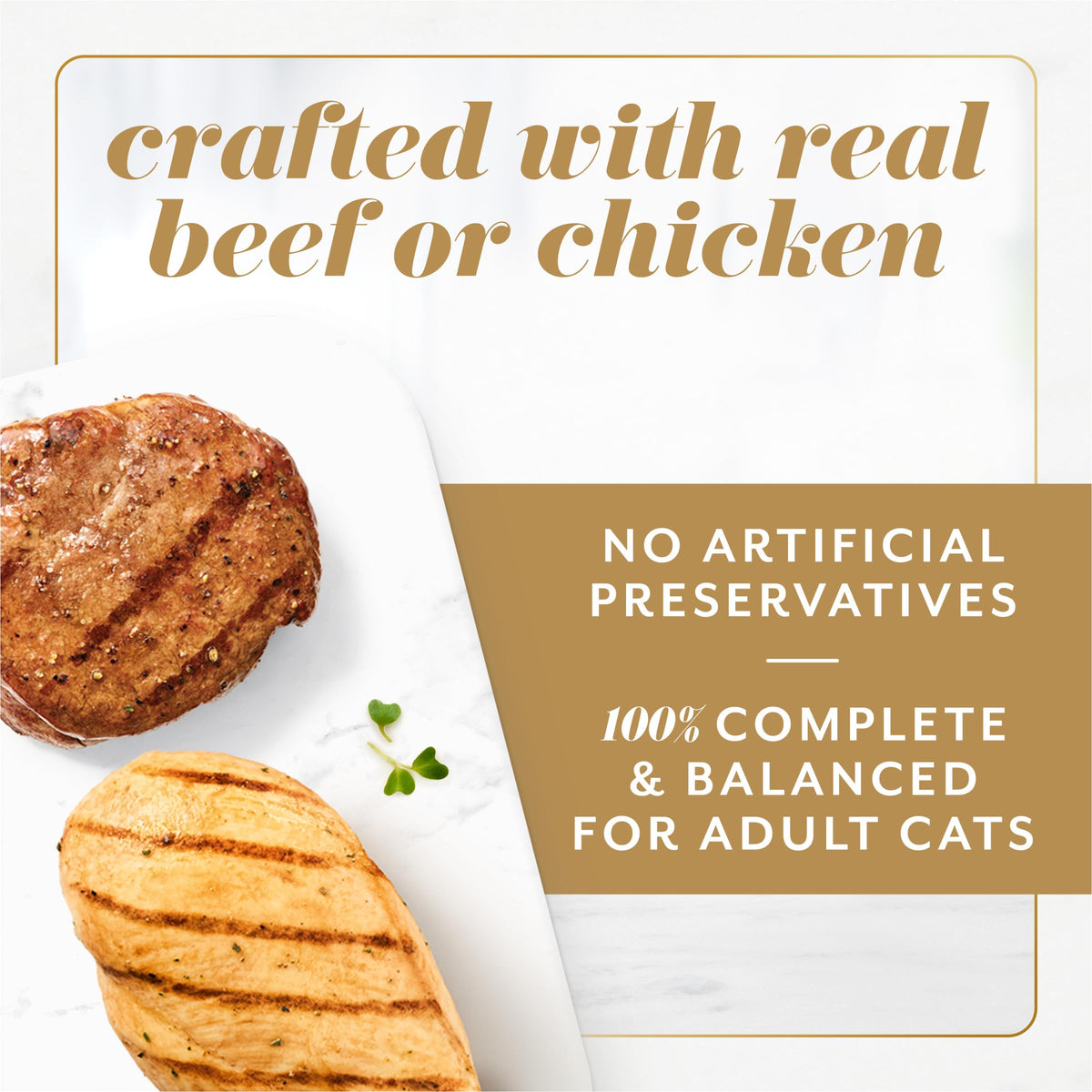 Purina Fancy Feast Wet Cat Food, crafted with real beef or chicken, perfect for daily use. Available at Curat Cart.