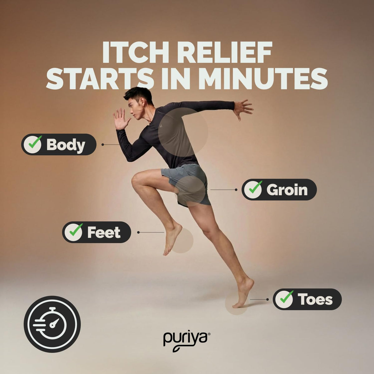 Puriya Antifungal Balm offers rapid itch relief for body, feet, groin, and toes. 100% Authentic, Available in India at Curat Cart.