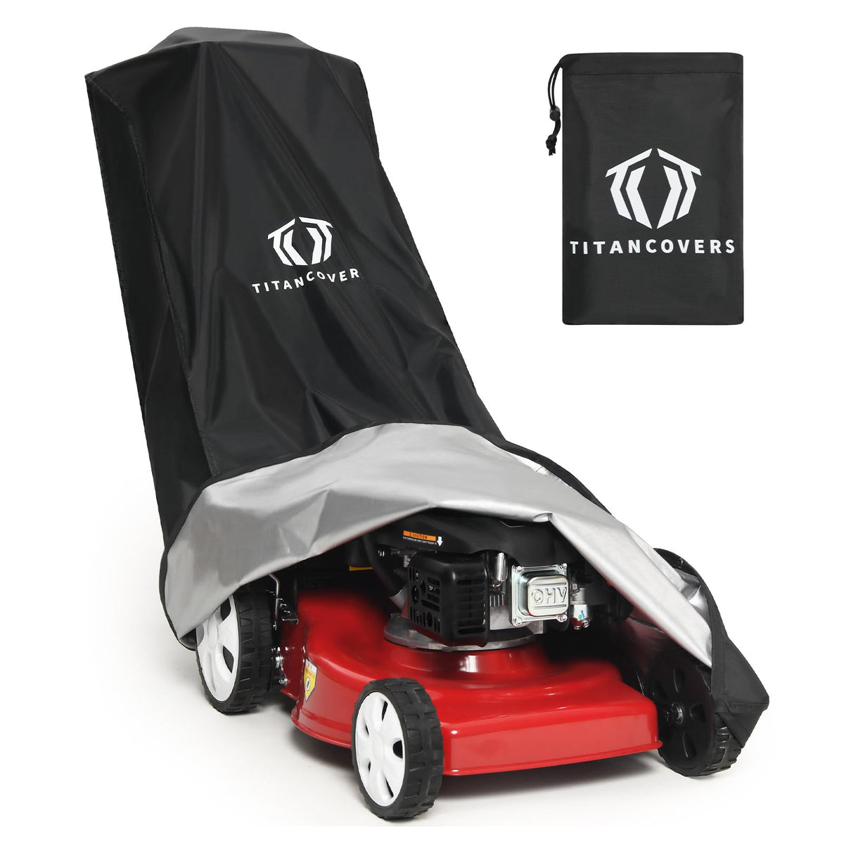 Premium imported lawn mower cover from Curat Cart, designed for protection against weather elements. Durable and stylish.