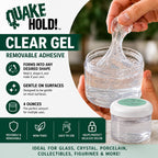 Quakehold Gel for Glass and Crystal, 100% Authentic and available in India at Curat Cart. Non-toxic, reusable, and easy to use.