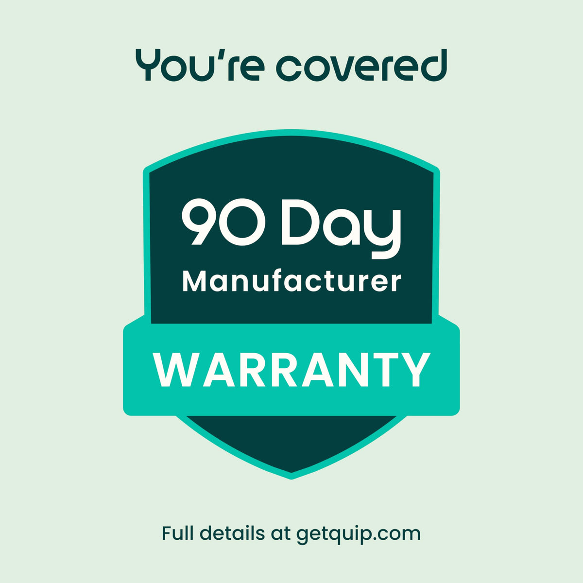 Quip Sonic Toothbrush Replacement Heads come with a 90-day warranty. 100% Authentic and available at Curat Cart.