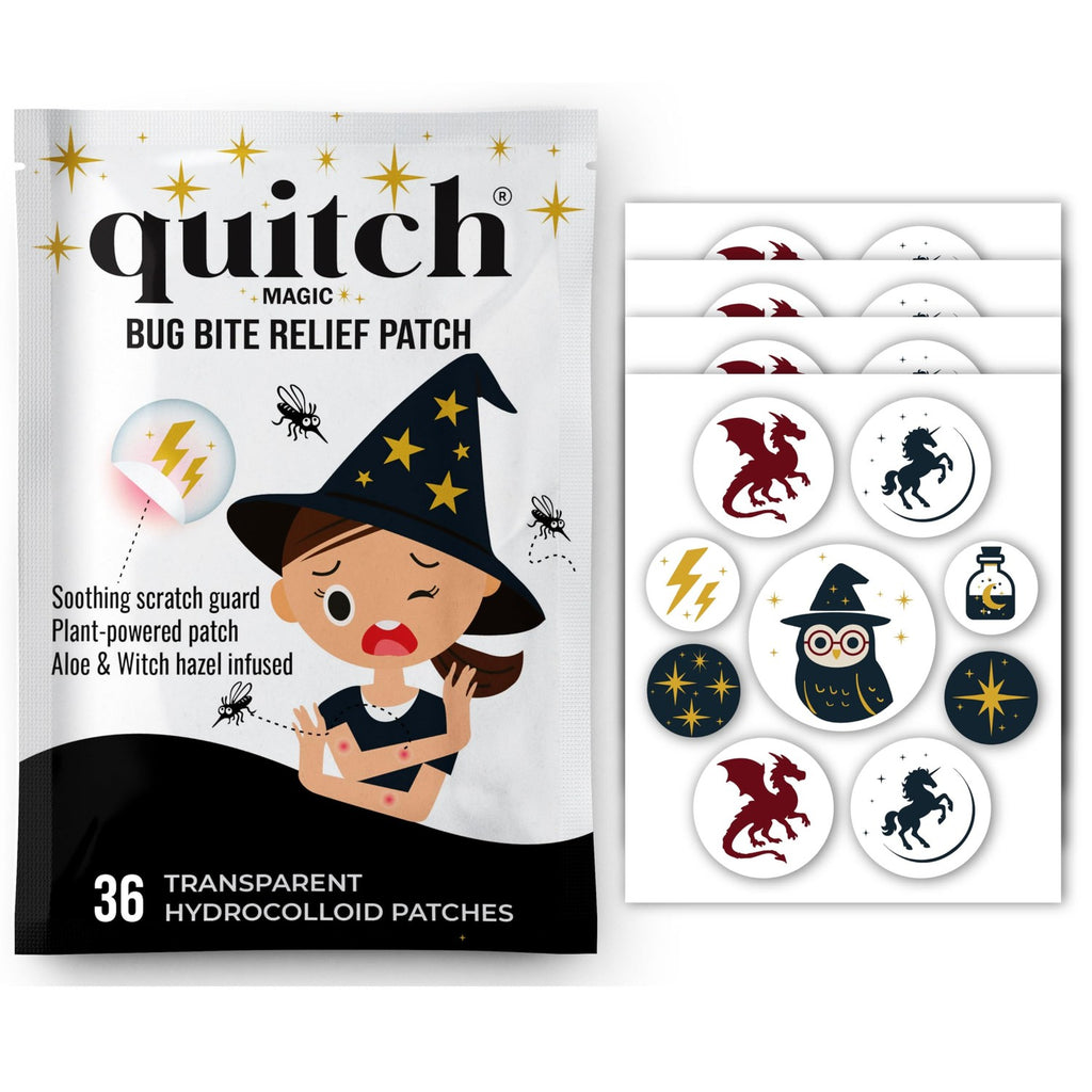 Discover quitch Mosquito Bite Relief Patches, a premium import featuring plant-powered ingredients at Curat Cart. Soothing relief awaits.