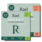 Discover Rael Organic Cotton Pads, a premium imported choice for comfort and protection, available at Curat Cart.